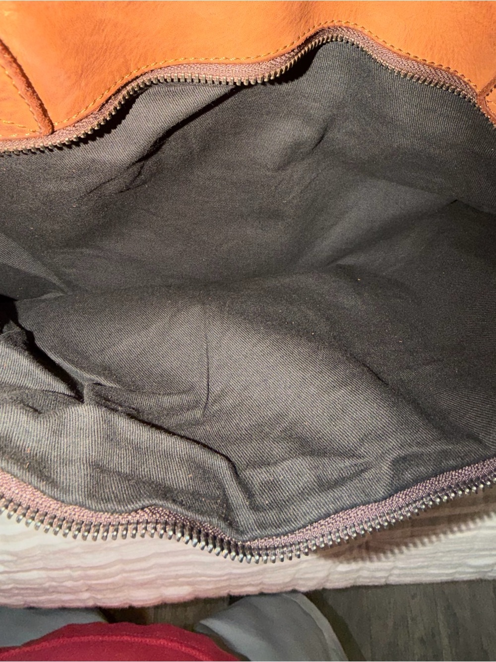 Harbour 2nd Cognac Leather Woven Tote Shopper Bag NWT - Picture 13 of 15